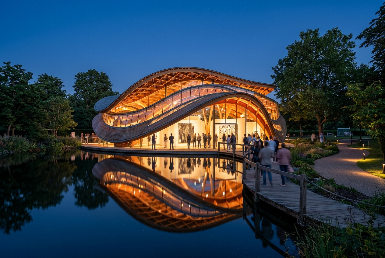 Serpentine Pavilion at Twilight
